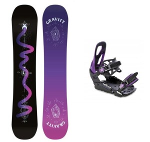 Product detail of Gravity Sirene Black 24/25 dámský snowboard + Raven S230 Black/violet vázání