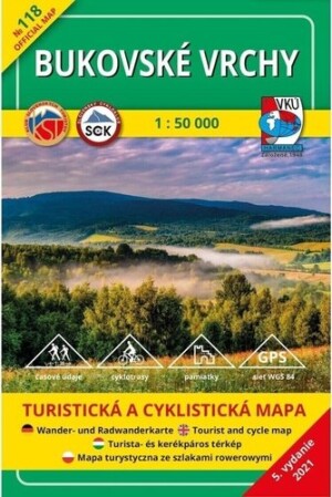 Product detail of TM 118 Bukovské vrchy 1: 50 000