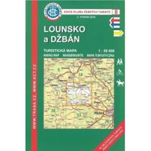 Product detail of Lounsko a Džbán /KČT 8 1:50T Turistická mapa