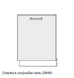 Product detail of ArtExt Kuchyňská linka Brerra - lesk Kuchyně: Dvířka k myčce nádobí ZM/60/60 cm