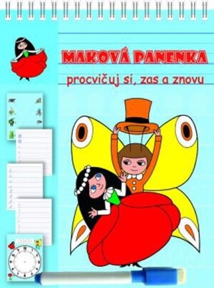 Product detail of Maková panenka - Stíratelné listy A5 s popisovačem - Procvičuj si, zas a znovu