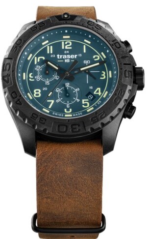 Product detail of Traser P96 Outdoor Pioneer Evolution Chrono Petrol kůže