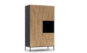 Product detail of Artelta Šatní skříň LANZZI 120 Barva: Černá / dub artisan