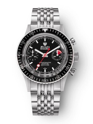 Product detail of Nivada Grenchen Chronomaster White Lollipop Inter. Bezel - Manual - Beads of Rice