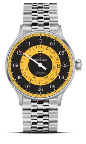 Product detail of MeisterSinger Pangaea Day Date S-PDD9Z25 - Ocelový náramek