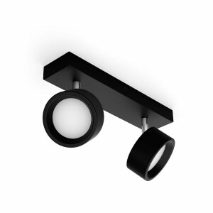 Product detail of Philips 8720169174849 bodové LED svítidlo Bracia, černá, 2x 5,5 W 2x550lm 2700K IP20
