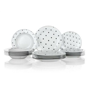 Product detail of Banquet 18dílná jídelní sada Black Dots