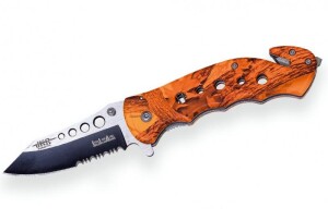 Product detail of Joker záchranářský nůž Tactica orange camo s pouzdrem