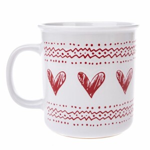 Product detail of Vánoční keramický hrnek Christmas heart I bílá, 710 ml