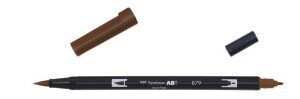 Product detail of Tombow Oboustranný štětcový fix ABT - brown
