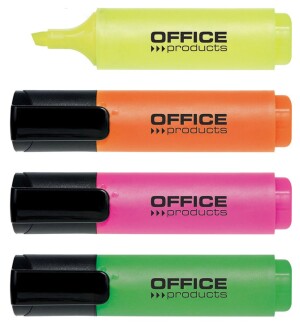 Product detail of Office Products zvýrazňovače, š. stopy 2-5 mm, sada 4 barev