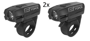 Product detail of Set 2x Force BUG 400LM USB světlo přední, černé