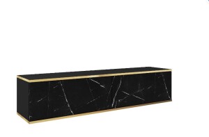 Product detail of ArtPS TV stolek BIJOU 135 | závěsný Barva: Černý mramor royal