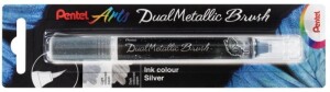Product detail of Pentel Dual Metallic Brush štětečkový popisovač - stříbrný