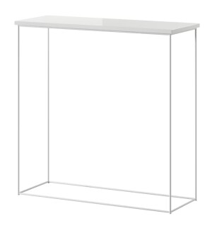 Product detail of ArtAdrk Příruční stolek MILAN | bílé nohy Barva: bílý lesk