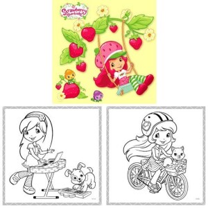 Product detail of Strawberry Shortcake - omalovánky čtverec