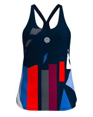 Product detail of Dámské tílko BIDI BADU  New York 2024 Tank Dark Blue/Red