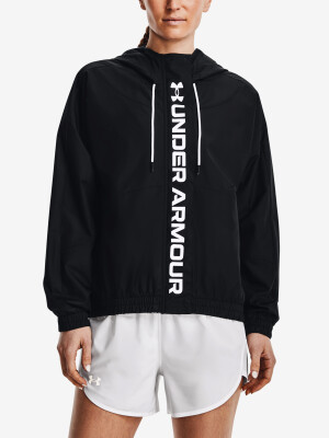 Product detail of Under Armour Rush Woven FZ Jacket black