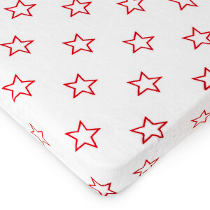 Product detail of 4Home prostěradlo mikroflanel Stars red  , 160 x 200 cm