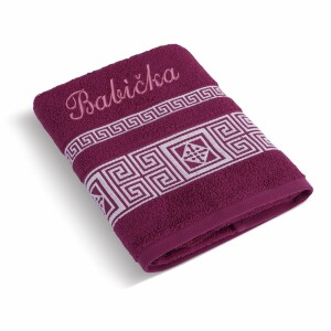 Product detail of Bellatex Froté ručník 50x100 řecká kolekce 155/022 s výšivkou Babička