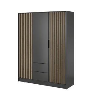 Product detail of ArtPS Šatní skříň KELLY 3D bez zrcadla | grafit