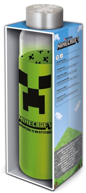 Product detail of Skleněná láhev na pití s návlekem - Minecraft 585 ml - EPEE