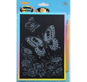 Product detail of ArtLover Sada Škrabací obrázek - duhový A5/mix 3 motivů