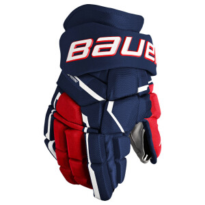 Product detail of Hokejové rukavice Bauer Supreme MACH Navy/Red/White Intermediate 12 palců