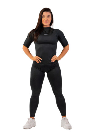 Product detail of Dámské legíny Nebbia  Python SnakeSkin High-Waist Leggings 407 black XS
