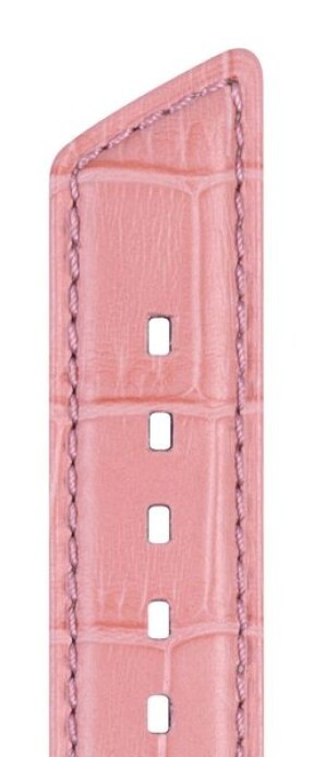 Product detail of Řemínek Hirsch Princess - světle růžový - 20 mm - M – Střední délka - 18 mm - Stříbrná