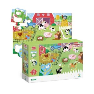 Product detail of Dodo Puzzle s tříděním obrázků Farma 18 dílků