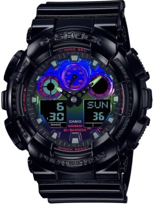 Product detail of Casio G-Shock GA-100RGB-1AER Virtual Rainbow Series