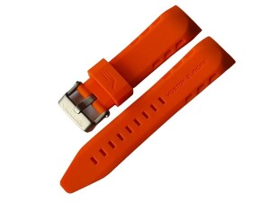 Product detail of Silikonový řemínek Vostok Europe pro modely Lunochod - oranžový/matná spona