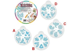 Product detail of Kreativní šablony - kytky a motýli 25 cm