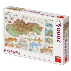 Product detail of Puzzle mapa Slovenska 2000 dílků
