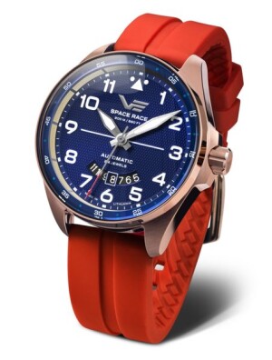 Product detail of Vostok Europe Space Race Automatic Line YN55-325B746S - Červený silikonový  řemínek