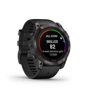 Product detail of Garmin Fēnix 7X Pro Sapphire Solar Edition Carbon Gray DLC Titanium / Black Band - 010-02778-11
