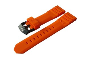 Product detail of Silikonový řemínek Vostok Europe pro VK61-571F612 - oranžový/černá spona