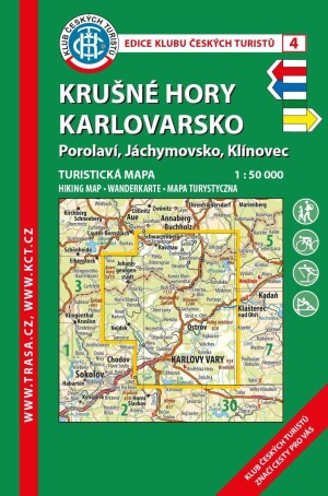 Product detail of KČT 4 Krušné hory-Karlovarsko 1:50 000 / turistická mapa