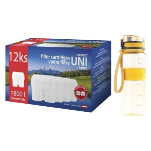 Product detail of Maxxo Výhodná sada UNI vodní filtry 12 ks + sportovní láhev