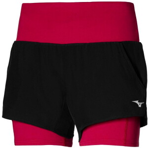 Product detail of Mizuno dámské šortky 2 in 1 4.5 Short/Black/Persian Red