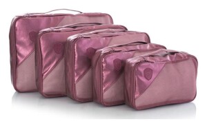 Product detail of Heys Metallic Packing Cube Burgundy – 5 kusů