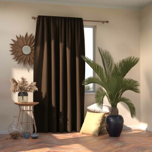 Product detail of AmeliaHome Závěs Blackout Oxford Pleat tmavě hnědá, 140 x 245 cm