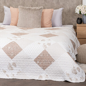 Product detail of 4Home Přehoz na postel Beige Patchwork, 220 x 240 cm