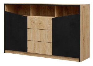 Product detail of ArtAdrk Komoda ATSON 2D3S | dub/černá