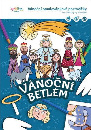 Product detail of Vánoční betlém / Vánoční pohádkové postavičky 3D skládací figurky k dotvoření - Pavla Filip Navrátilová