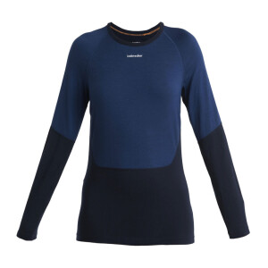 Product detail of Dámské tričko Icebreaker Merino 200 Sonebula LS Crewe Mid Navy/Royal Navy/Snow/Cb S