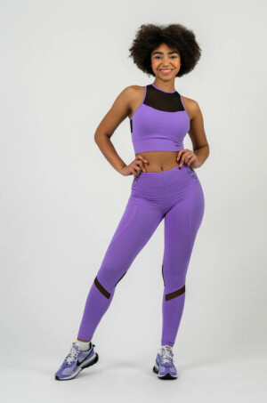 Product detail of Dámské legíny Nebbia  FIT Activewear High-Waist Leggings purple S
