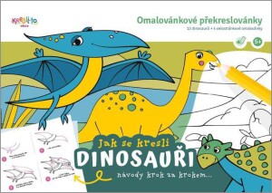 Product detail of Jak se kreslí dinosauři / Omalovánkové překreslovánky - Lucie Škodová