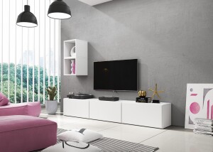Product detail of Artcam Obývací stěna ROCO 7 roco: korpus bílý mat / okraj bílý mat / dvířka bílý mat